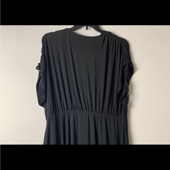 Lane Bryant Women’s Fit & Flare Dress Size 22/24 Black Dolman Sleeve /Pockets - Picture 3 of 11